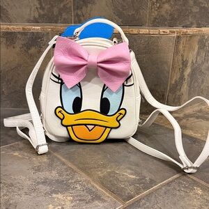Loungefly White and Pink Character Backpack
